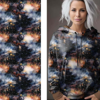 Stoff des Tages: Kuschelsweat mit Überbreite (Stoffbreite ca. 165 cm):  Driving Home von Graustufen-Stoffe